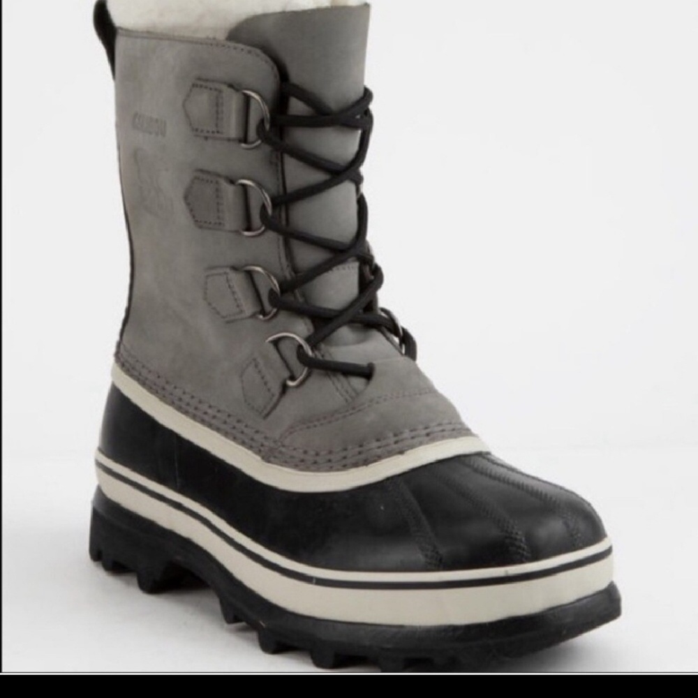 Sorel Womens Grey Snow Boots Caribou